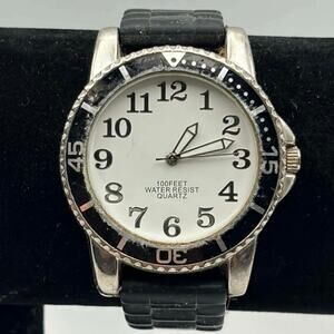 Black & Silver Retro Men’s Watch